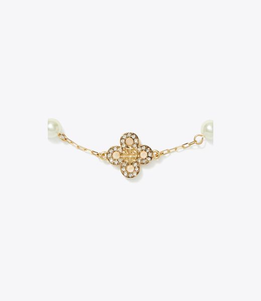 tory burch kira clover pearl bracelet
