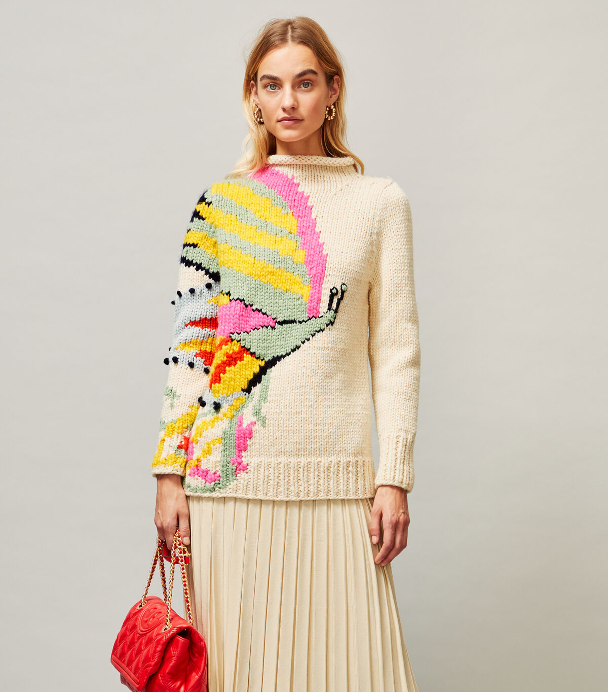 tory burch butterfly handknit turtleneck