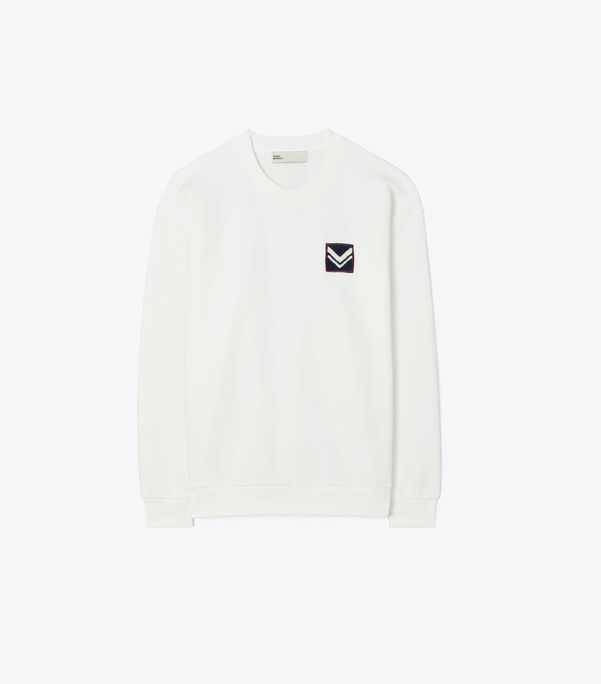 French Terry Chevron Patch Crew