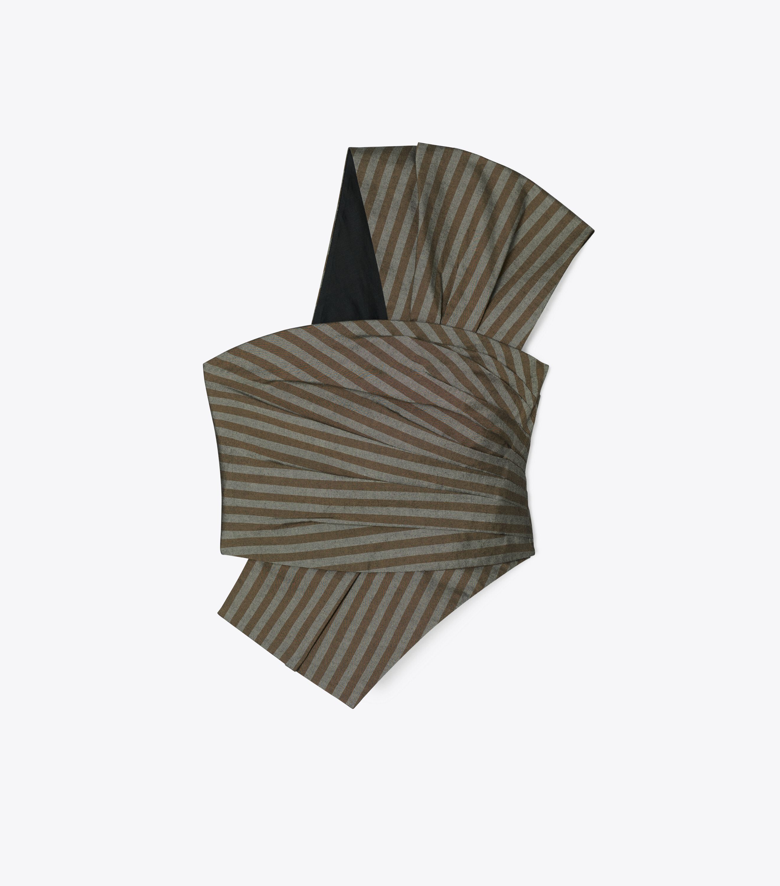 One shoulder top wrap top