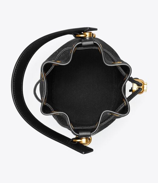 tory burch mini t monogram bucket bag