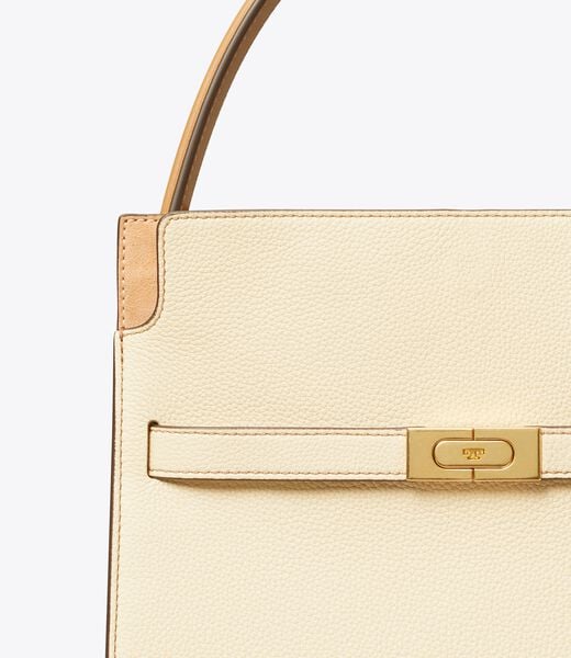 tory burch small lee radziwill pebbled double bag