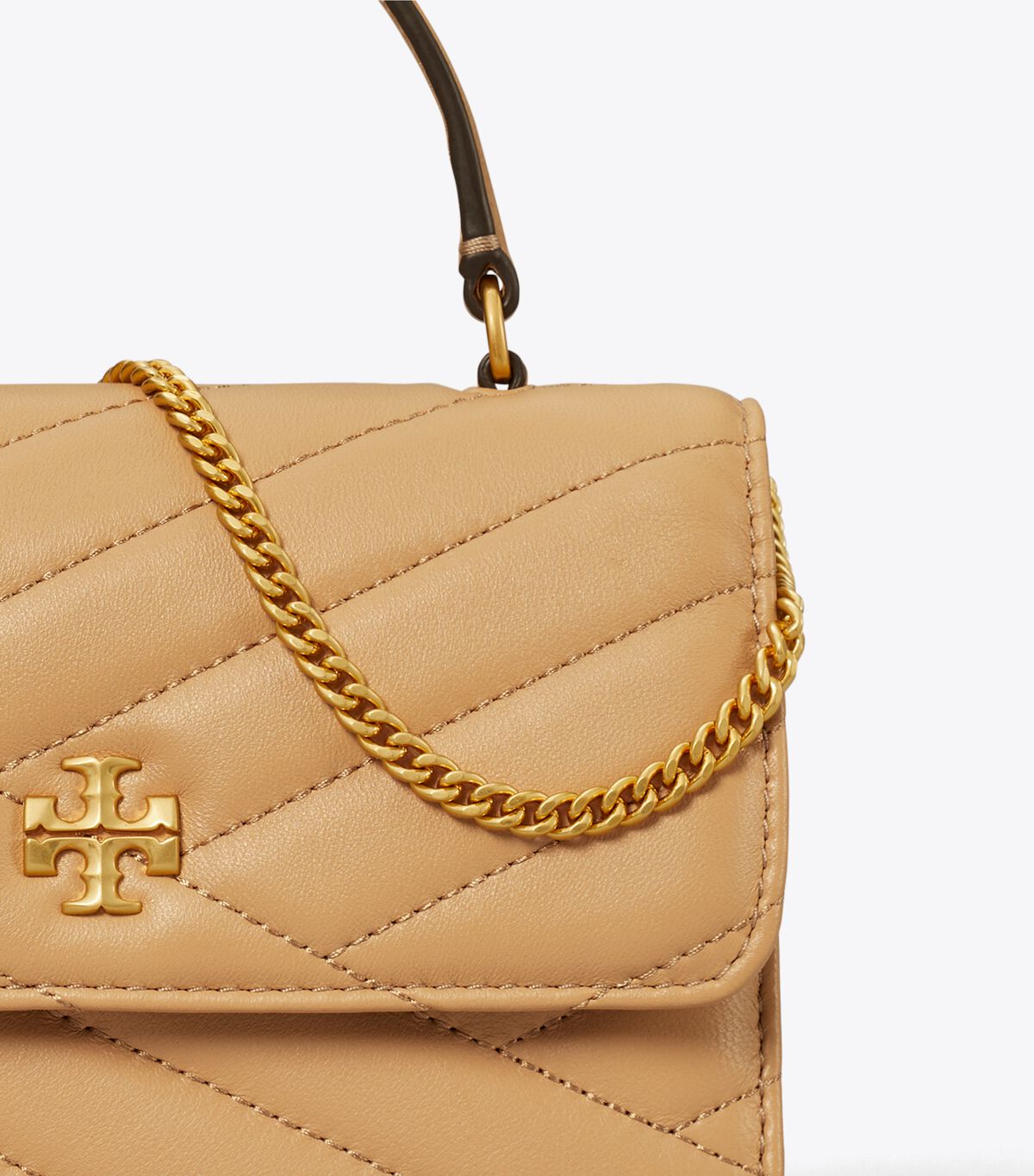 tory burch mini kira chevron top handle chain wallet