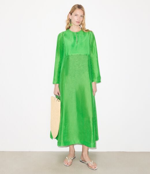 tory burch long linen caftan