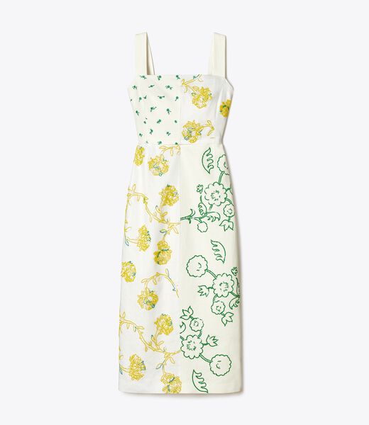 Embellished Patchwork Dress