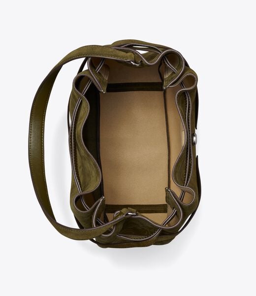 tory burch large romy suede bucket bag