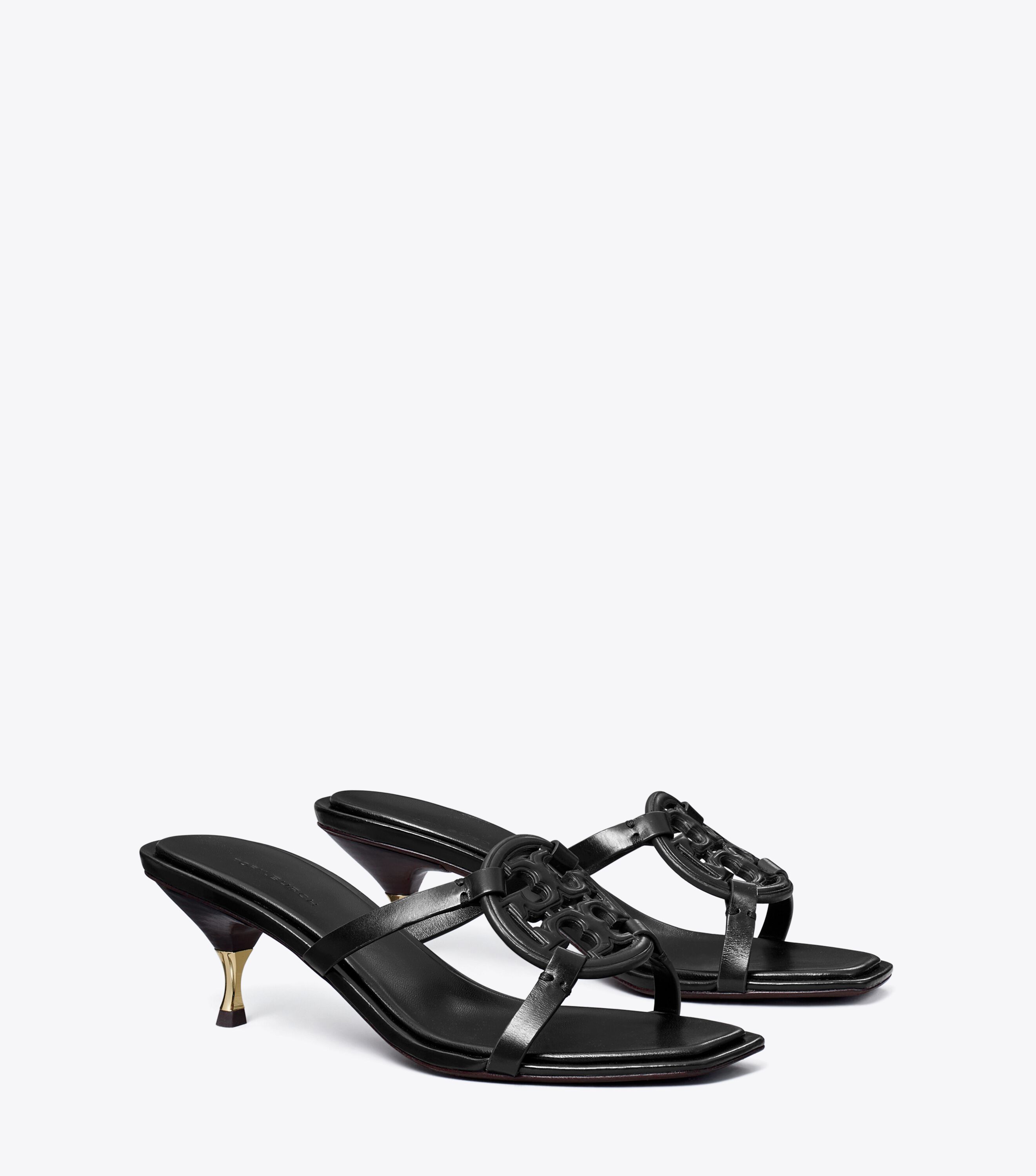 Tory burch black wedges 2025