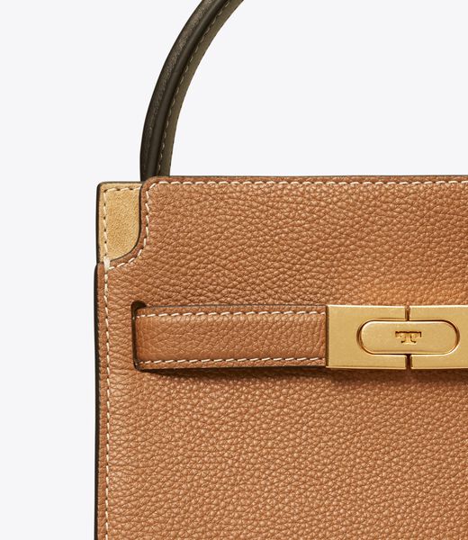 tory burch petite lee radziwill pebbled double bag