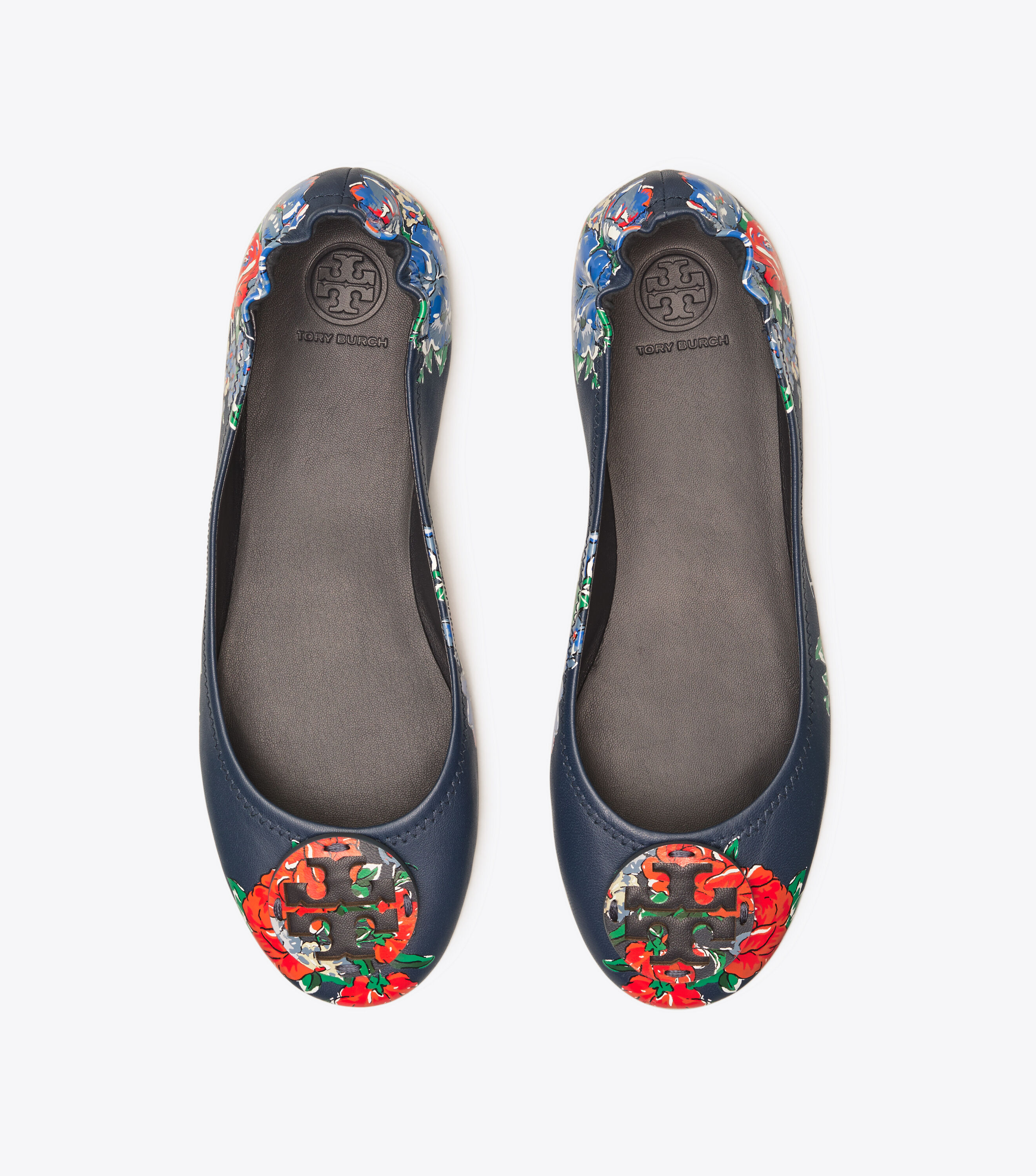 Tory burch minnie travel ballet flat printed leather 2025