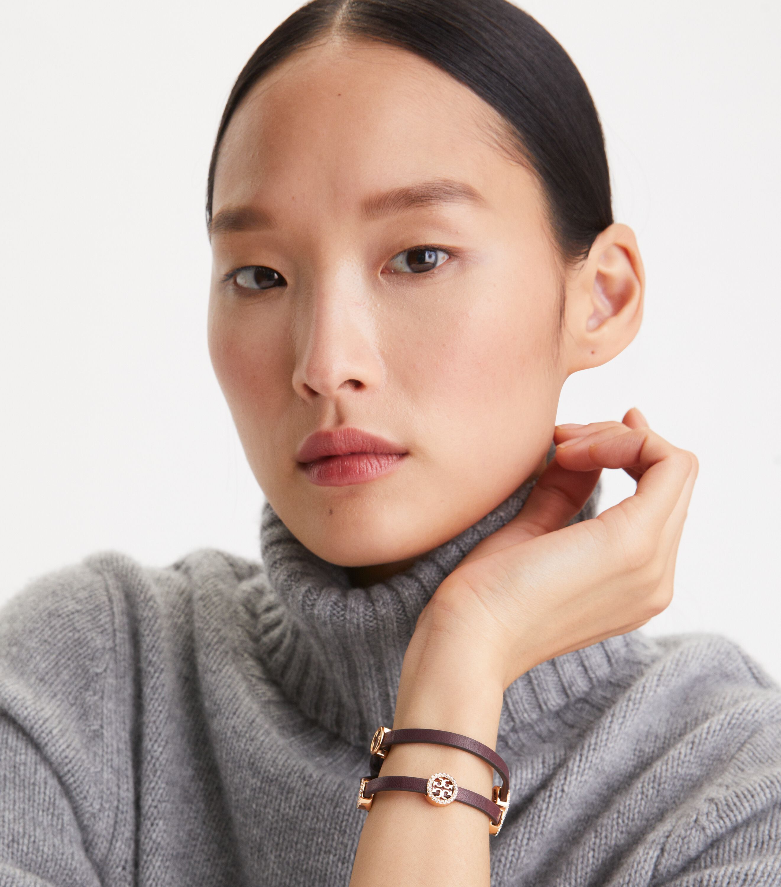Tory burch double deals wrap bracelet