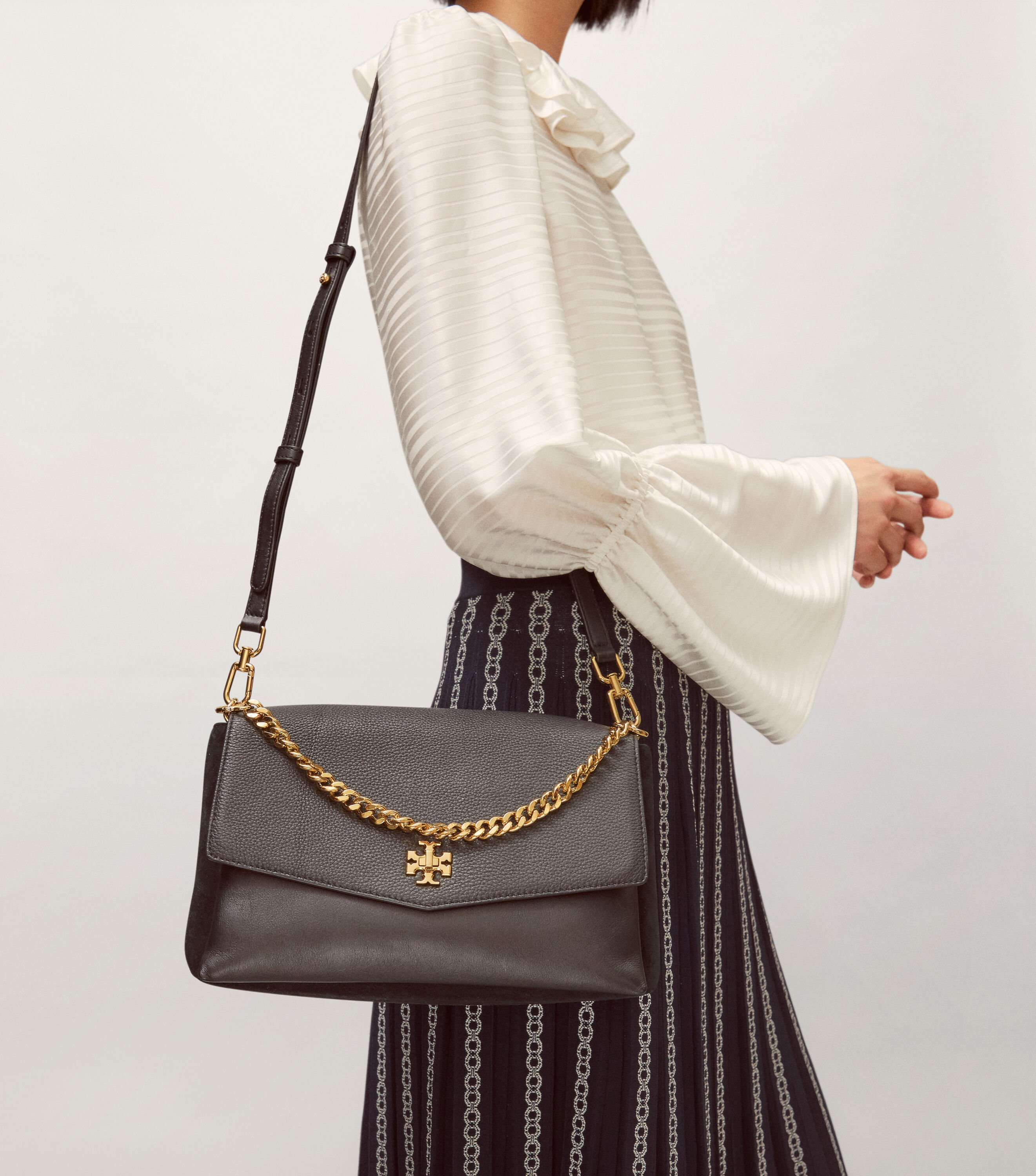 Tory burch kira 2025 double strap shoulder bag