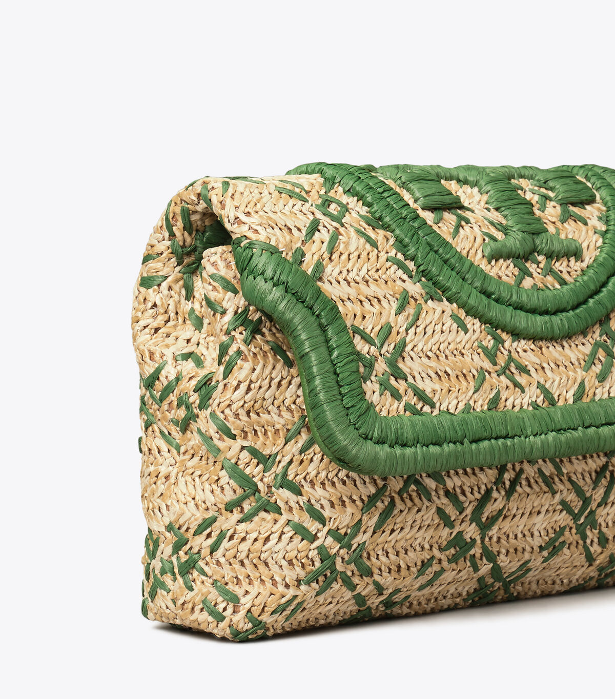 tory burch fleming soft straw clutch