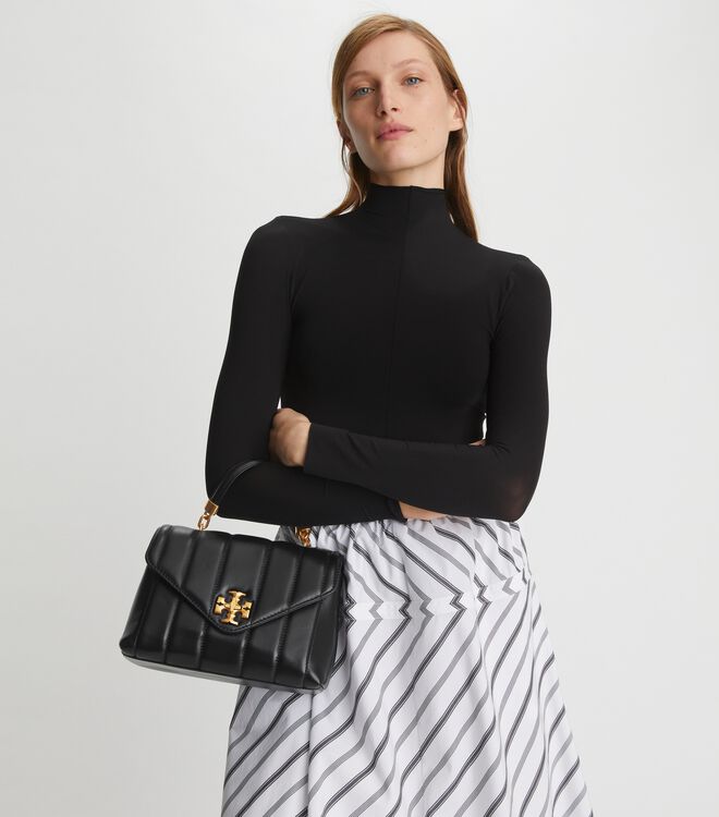 Kira quilted small satchel