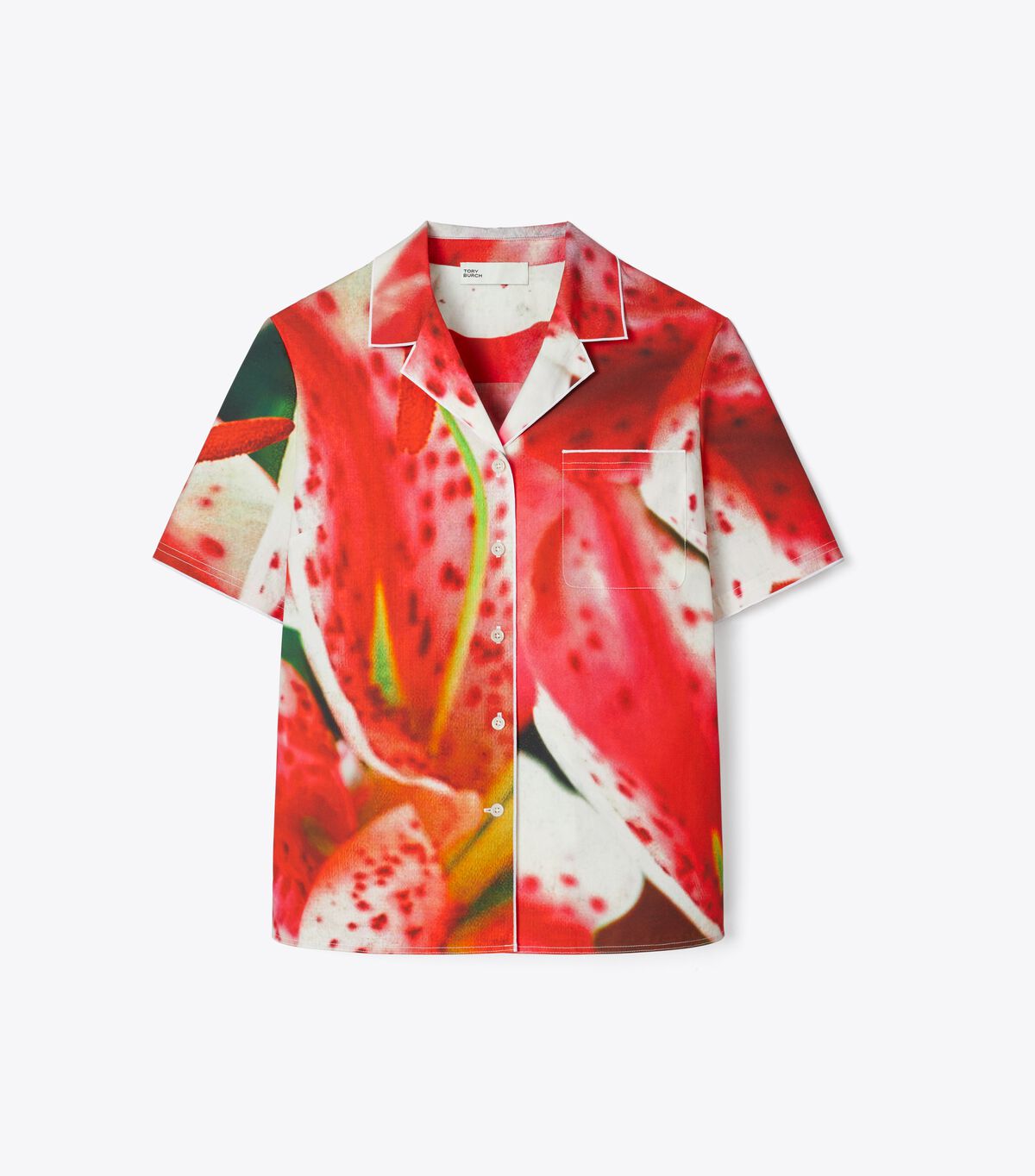 tory burch twill camp shirt
