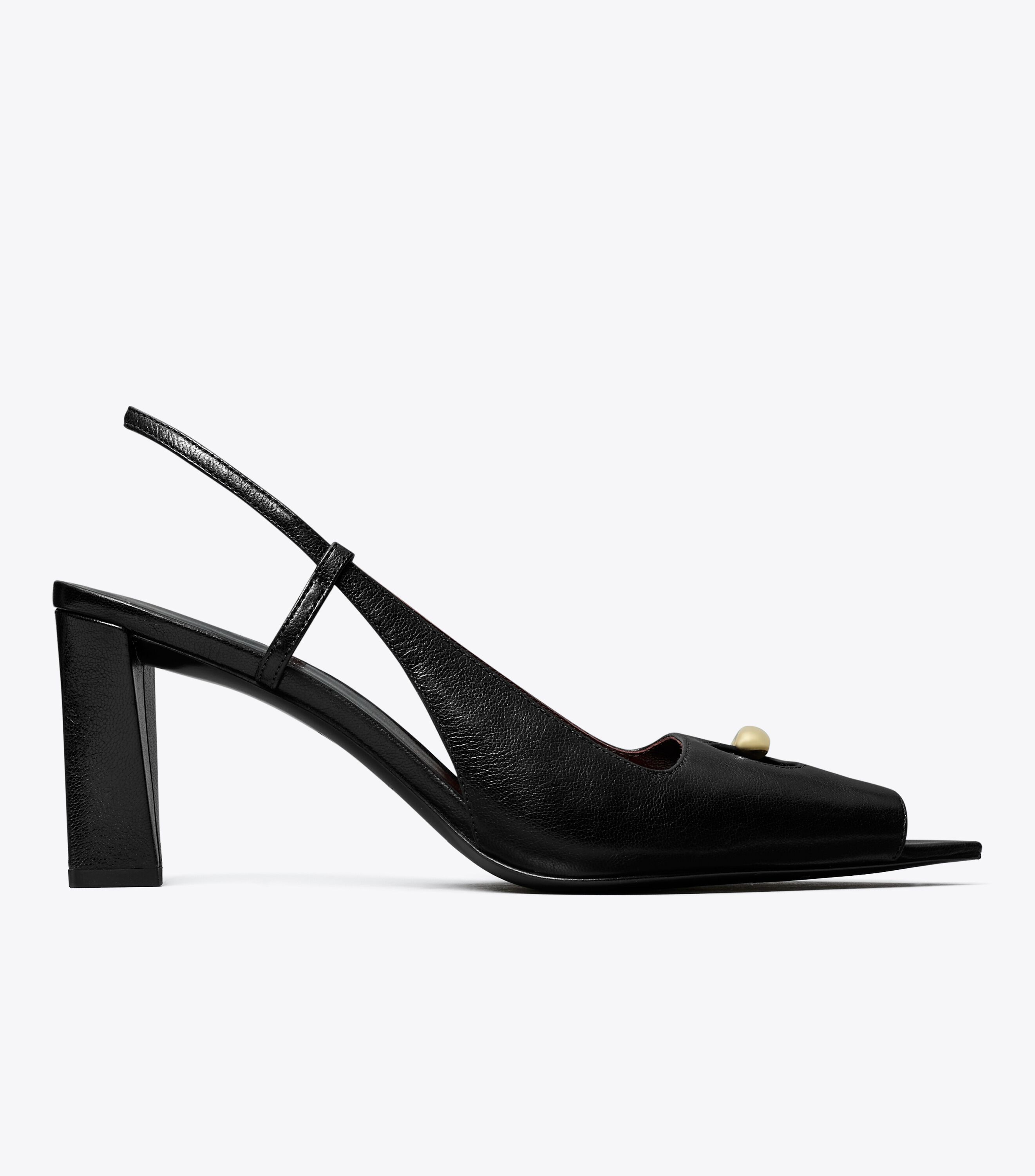 Tory Burch Pierced Peep-Toe Slingback | Tory Burch UAE