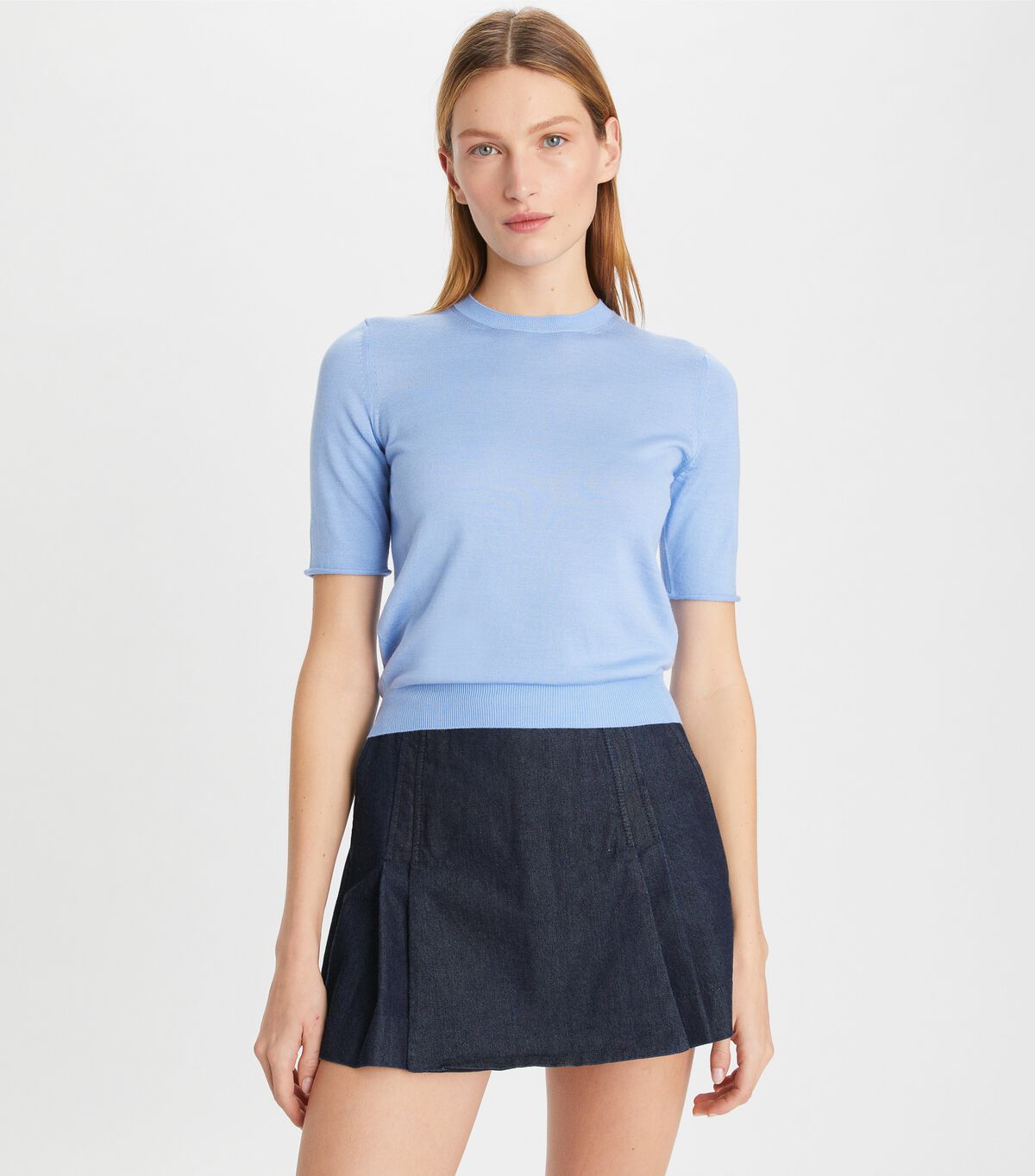 Short-Sleeve Crewneck tory burch short sleeve crewneck