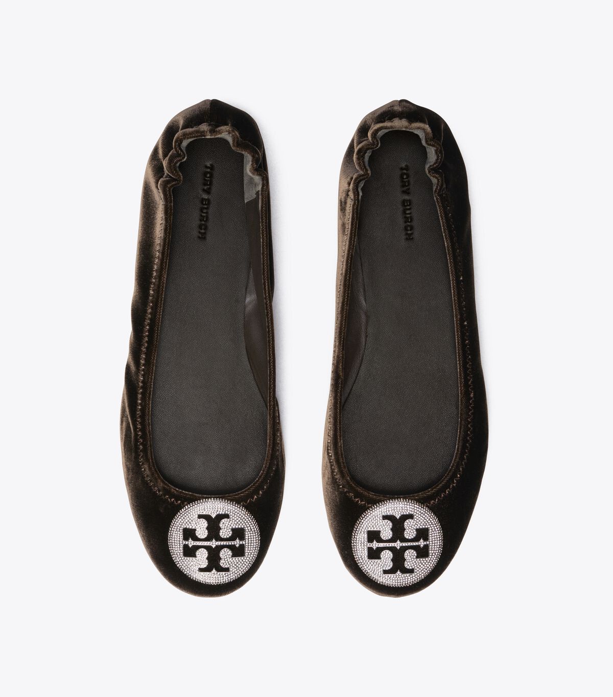 Minnie Travel Ballet Flat, Velvet Pavé tory burch minnie travel ballet flat velvet pav