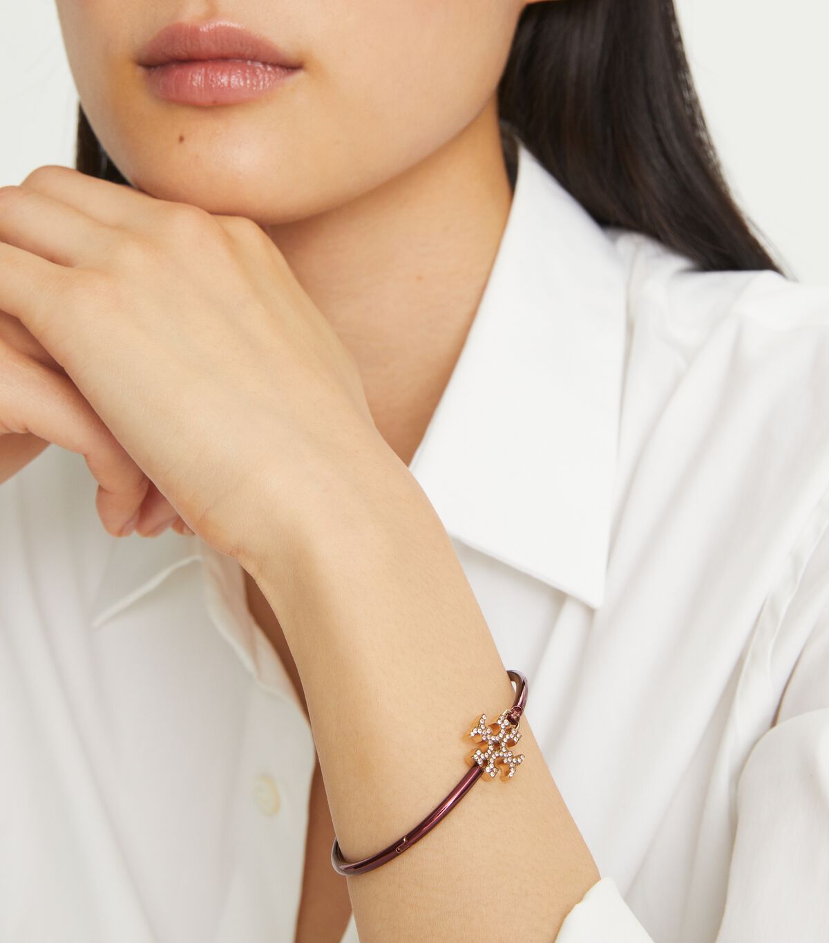 tory burch eleanor pav hinged bracelet
