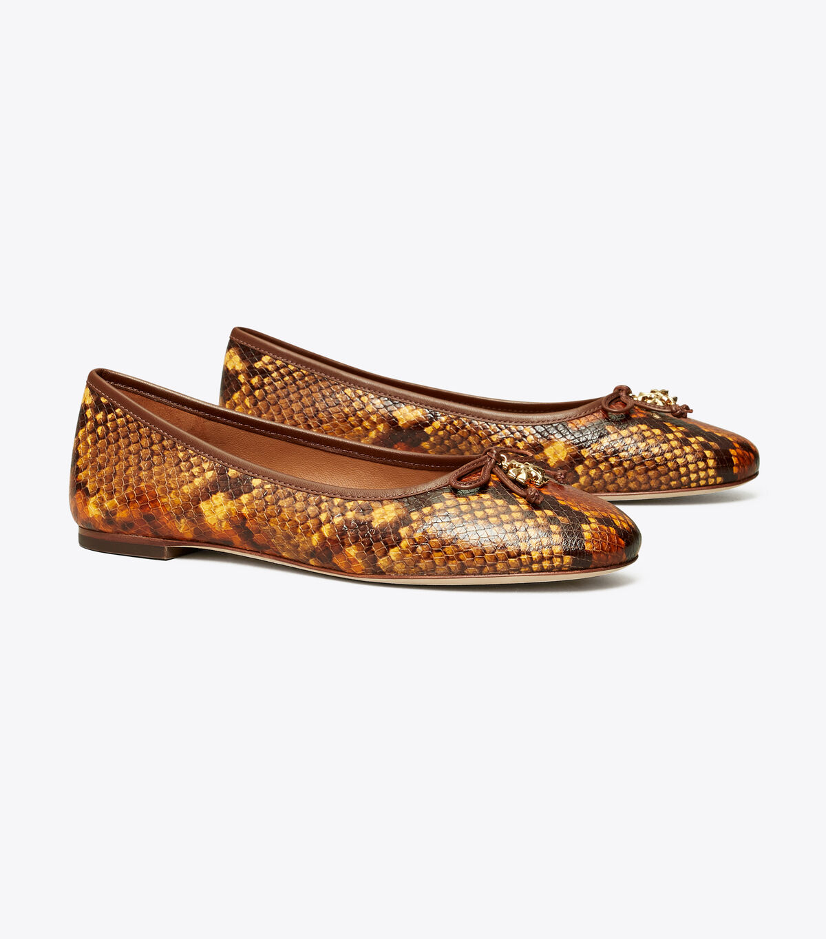Tory Charm Embossed Ballet Flat