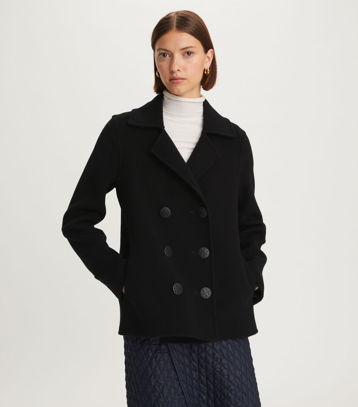 tory burch wool peacoat