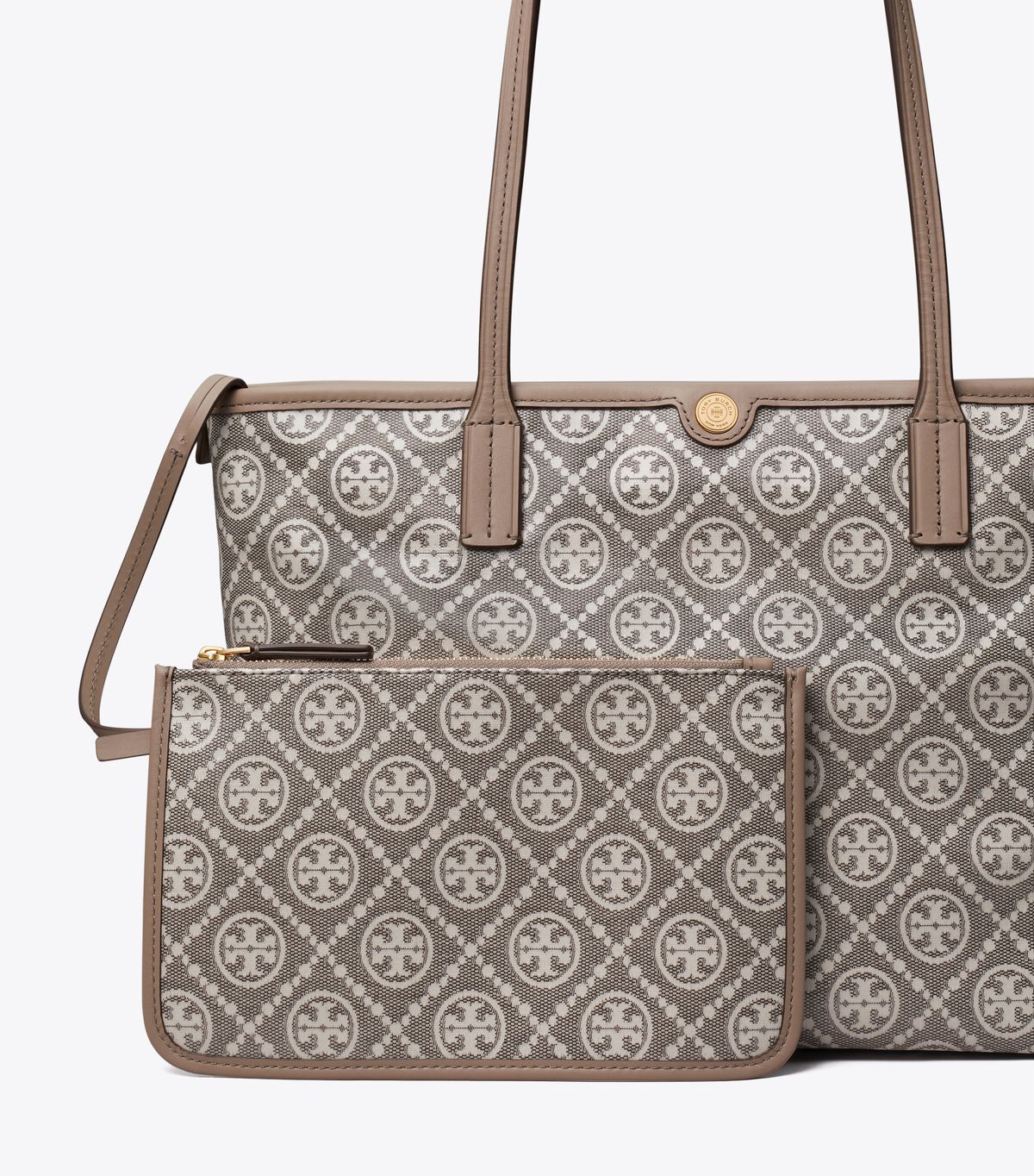 T Monogram Coated Jacquard Small Zip Tote tory burch t monogram coated jacquard small zip tote