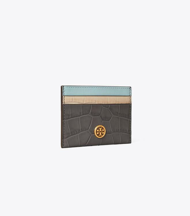 Robinson Embossed Color-Block Card Case