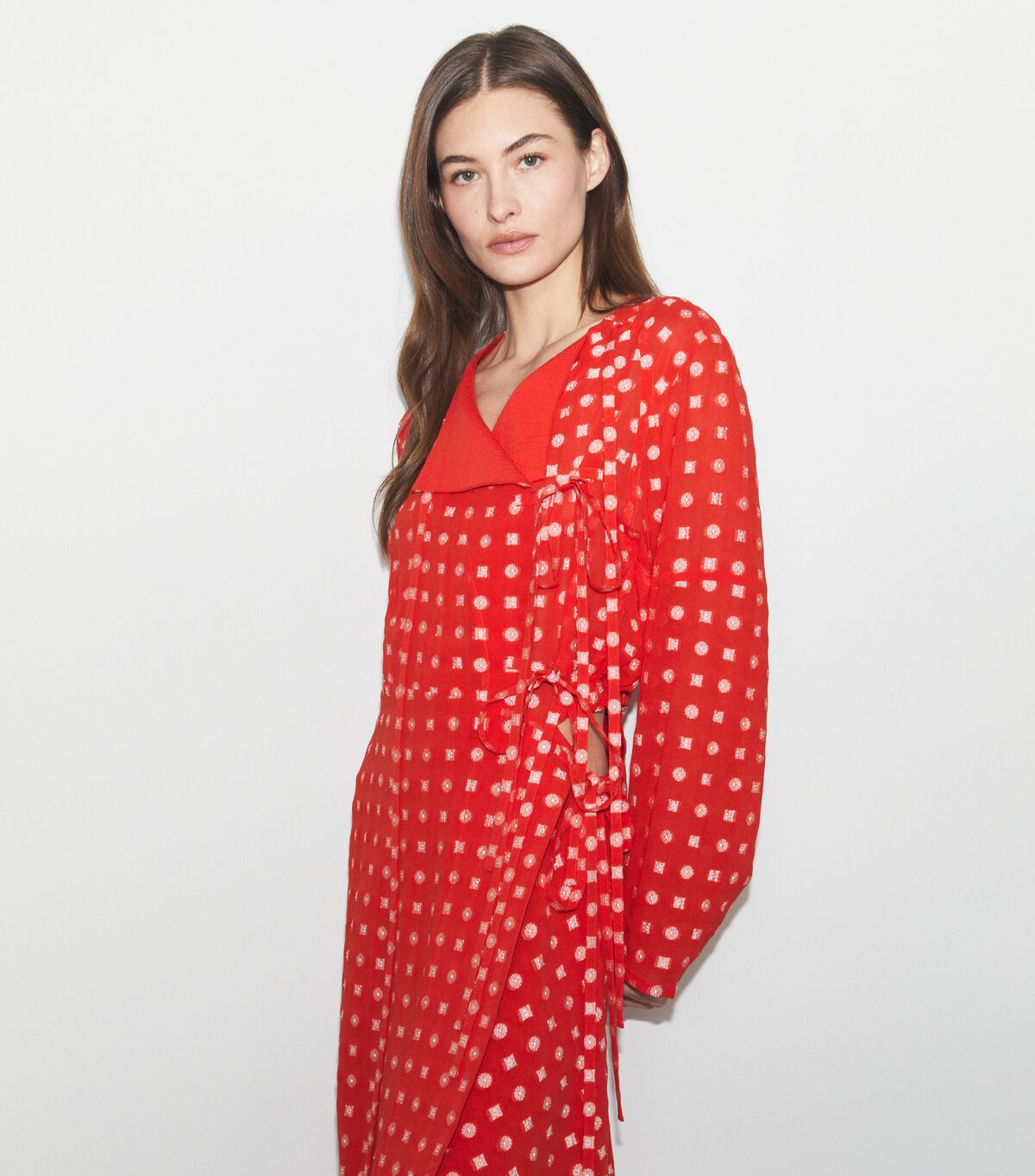 tory burch jacquard wrap dress