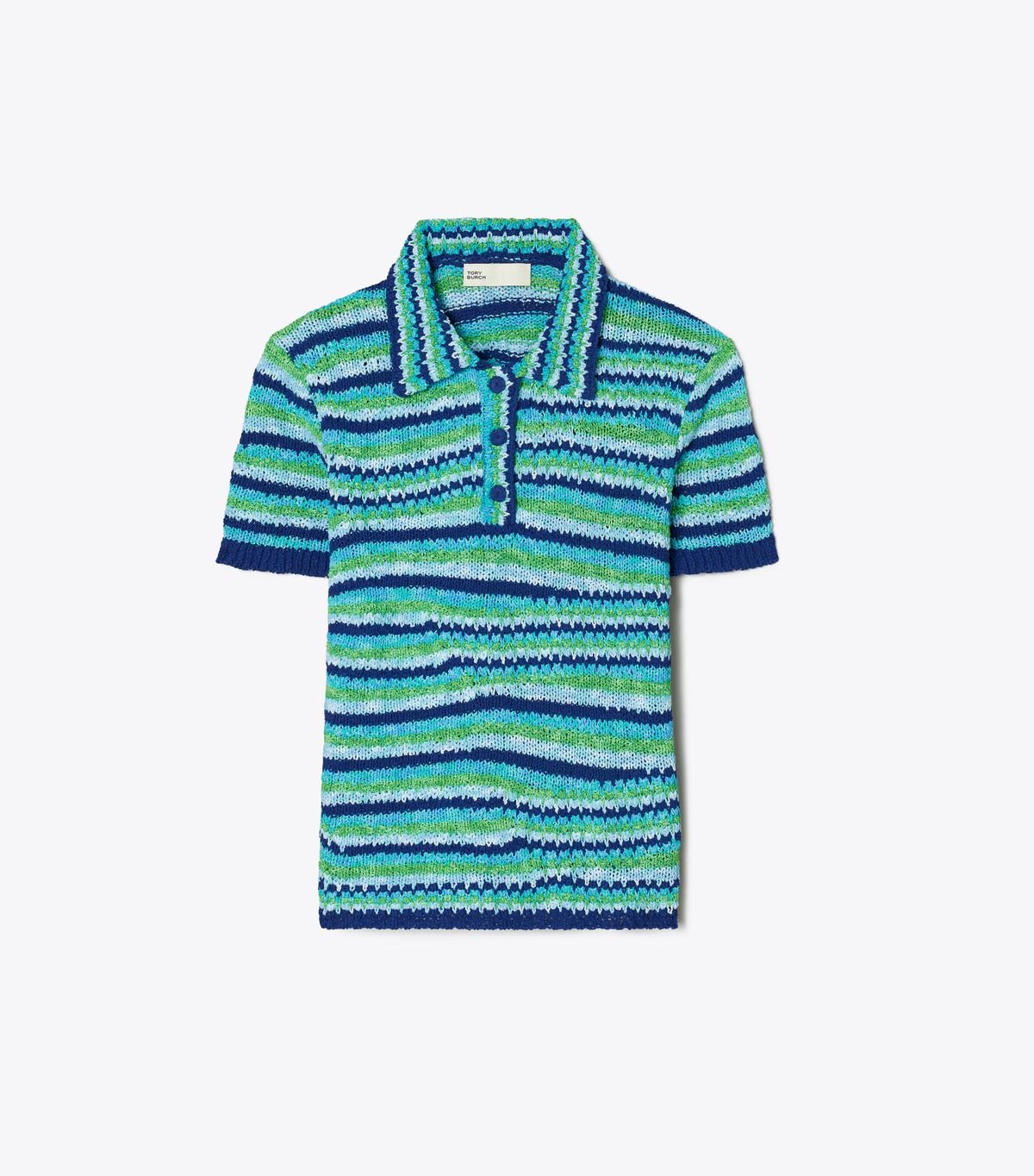Striped Cotton Polo tory burch striped cotton polo