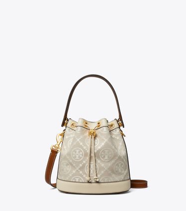 T Monogram Bucket Bag