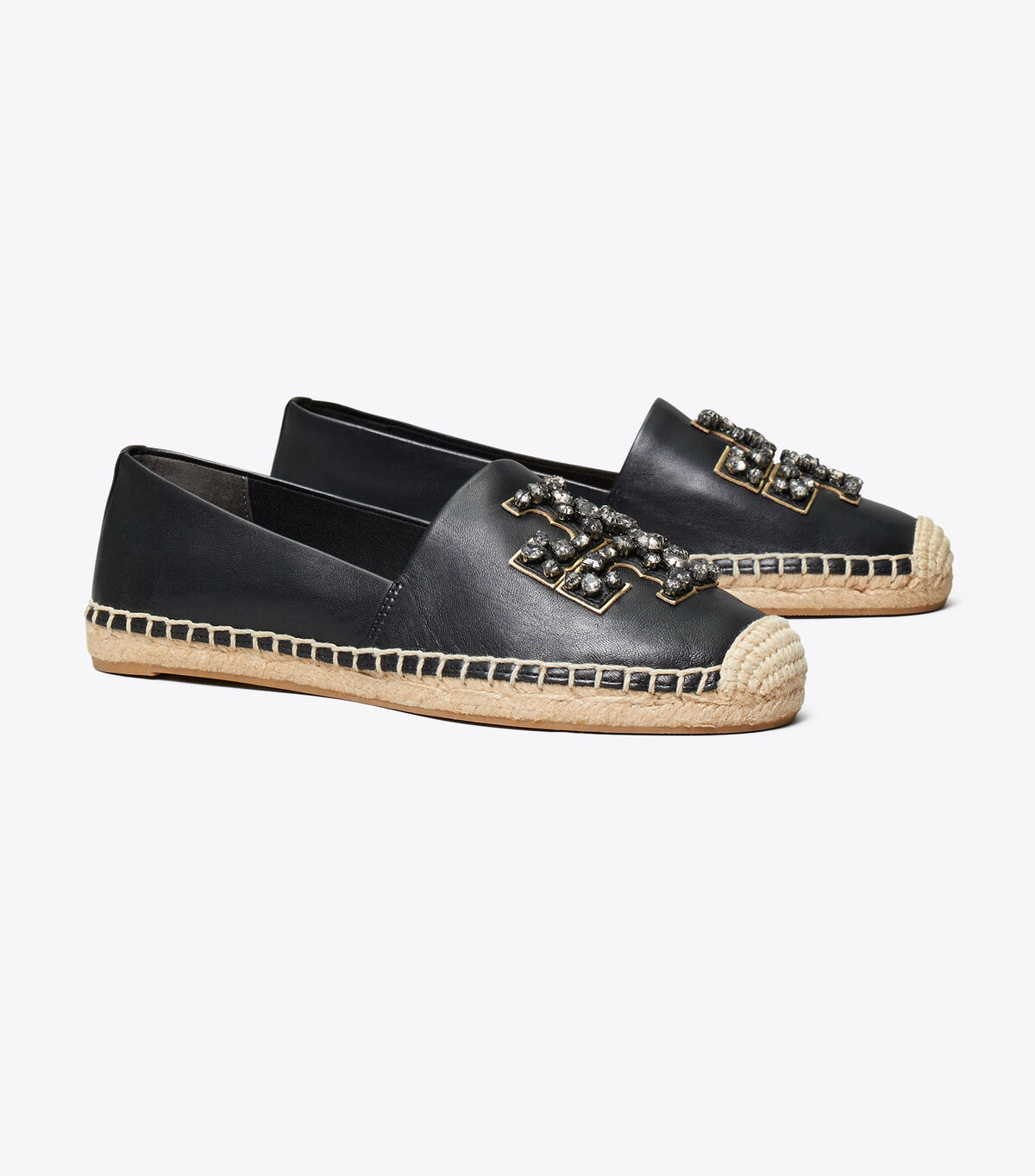 tory burch ines embellished leather espadrilles