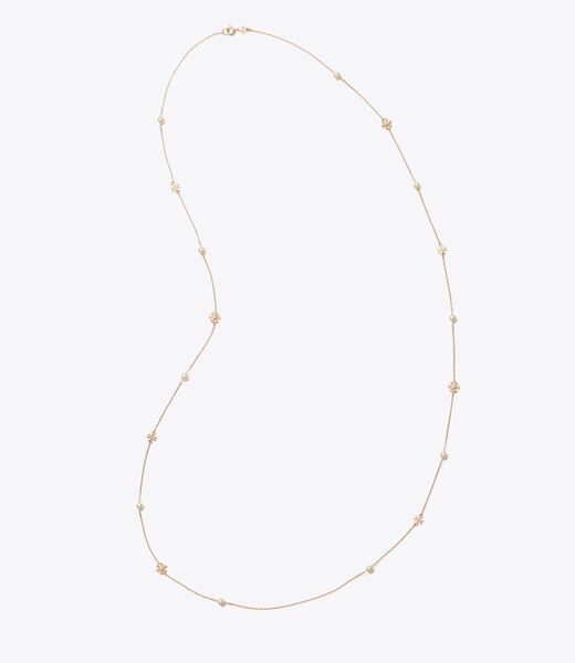tory burch moondance long flower necklace