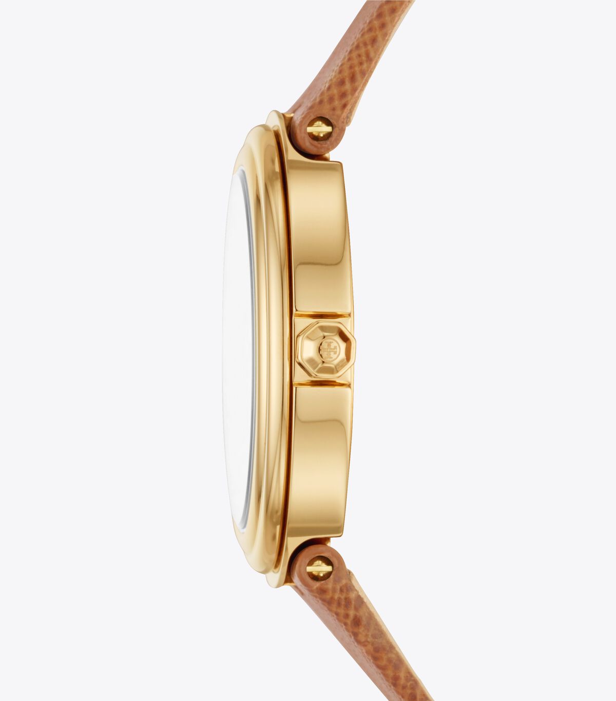 tory burch bailey watch luggage leather gold tone ivory 34 mm
