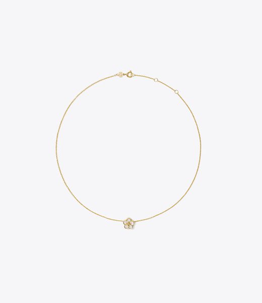 tory burch forget me not pendant necklace