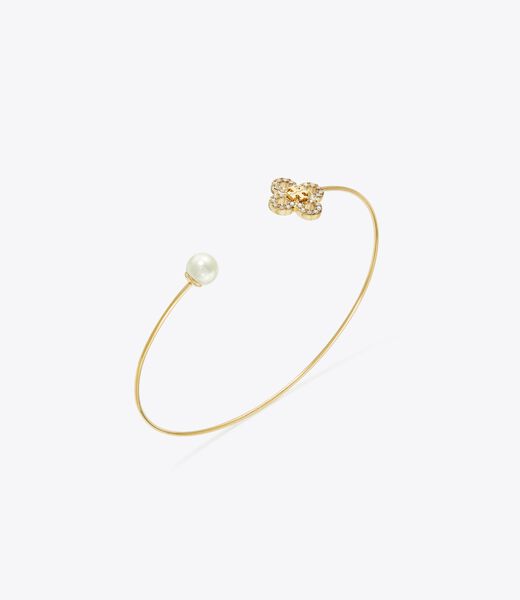 tory burch kira clover pearl cuff