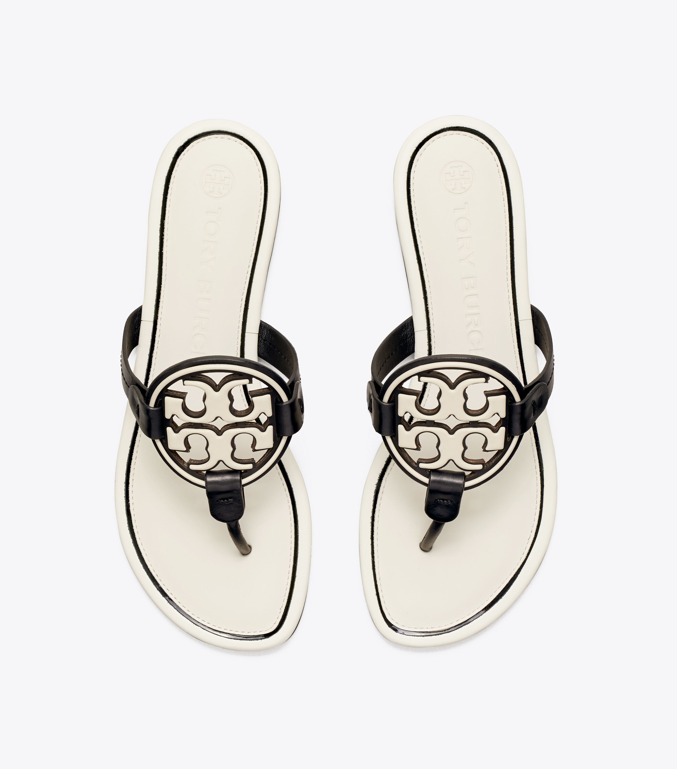 Tory burch miller metal logo sandal hot sale