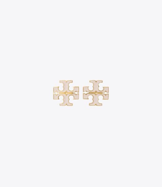 Small Icon Enamel Stud Earrings tory burch small icon enamel stud earrings
