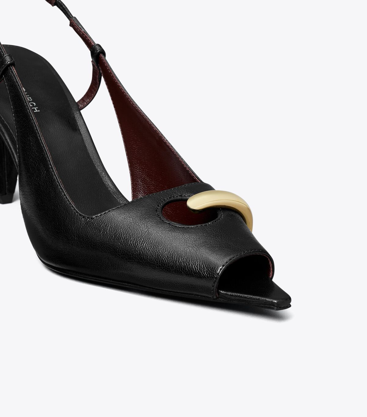 tory burch pierced peep toe slingback