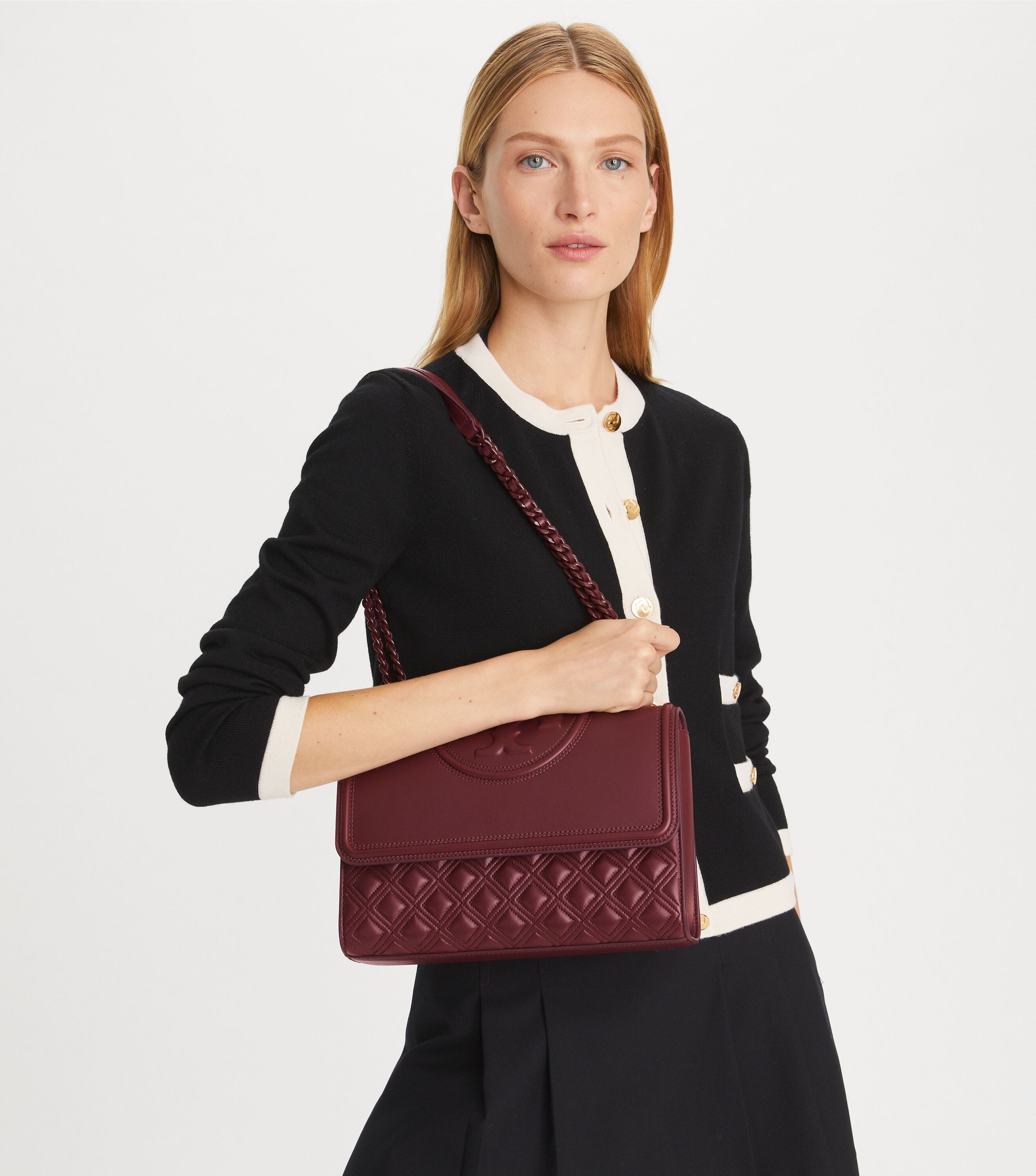 Tory burch large best sale fleming convertible shoulder bag