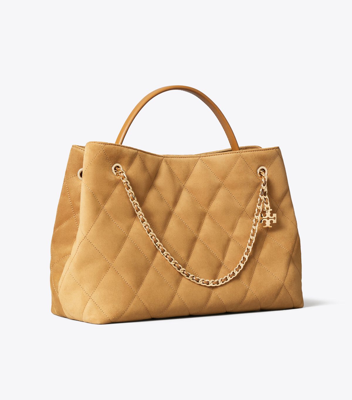 tory burch fleming suede carryall