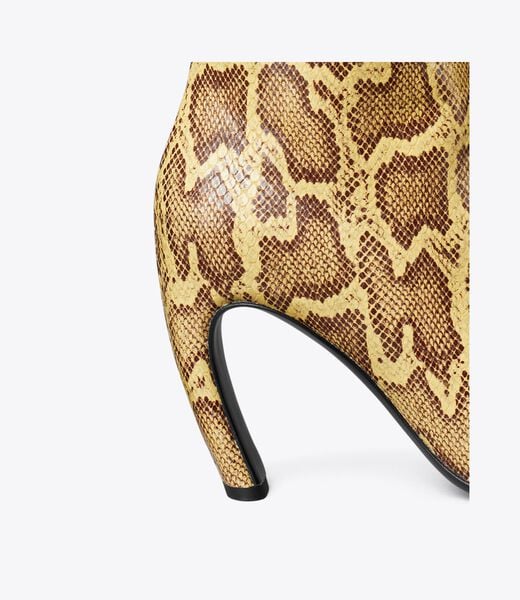 tory burch tall snake embossed leather boot