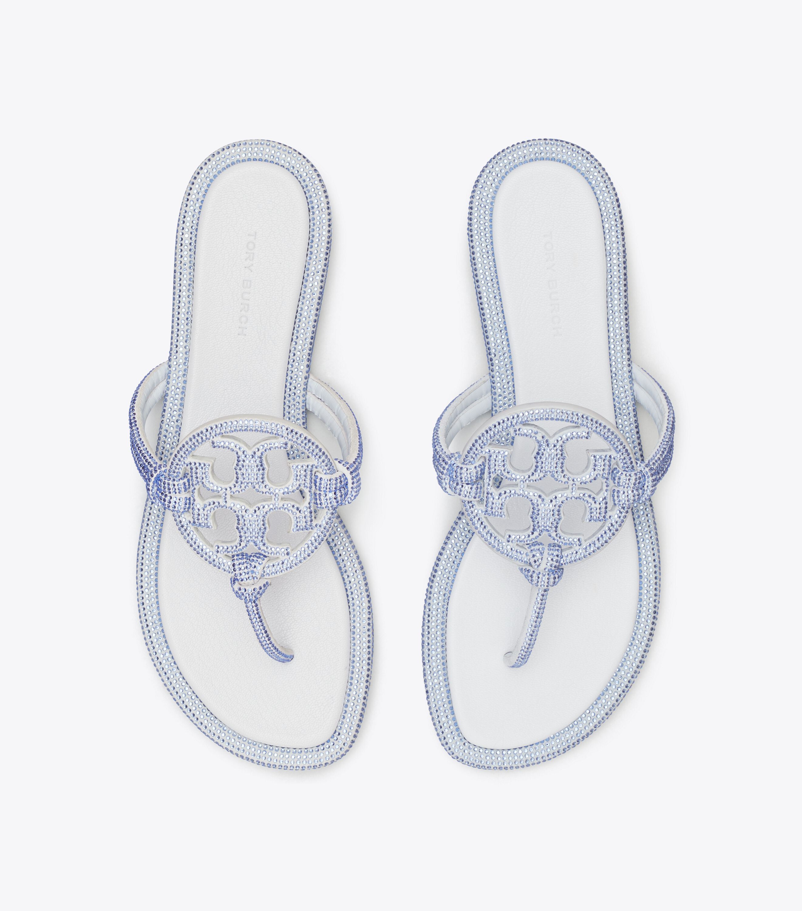 Tory burch blue sandals 2025