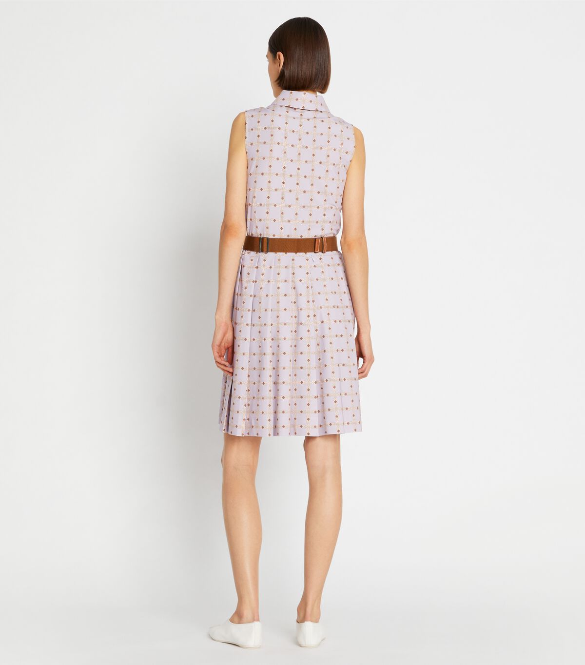 tory burch printed pleated golf dress