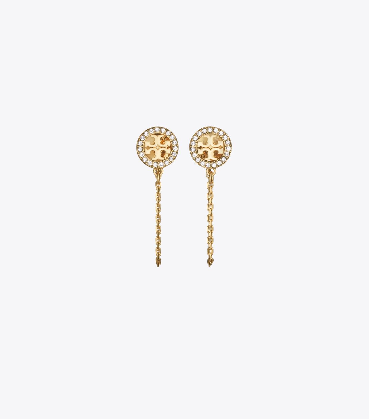 أقراط سلسلة أيقونية tory burch أقراط سلسلة أيقونية