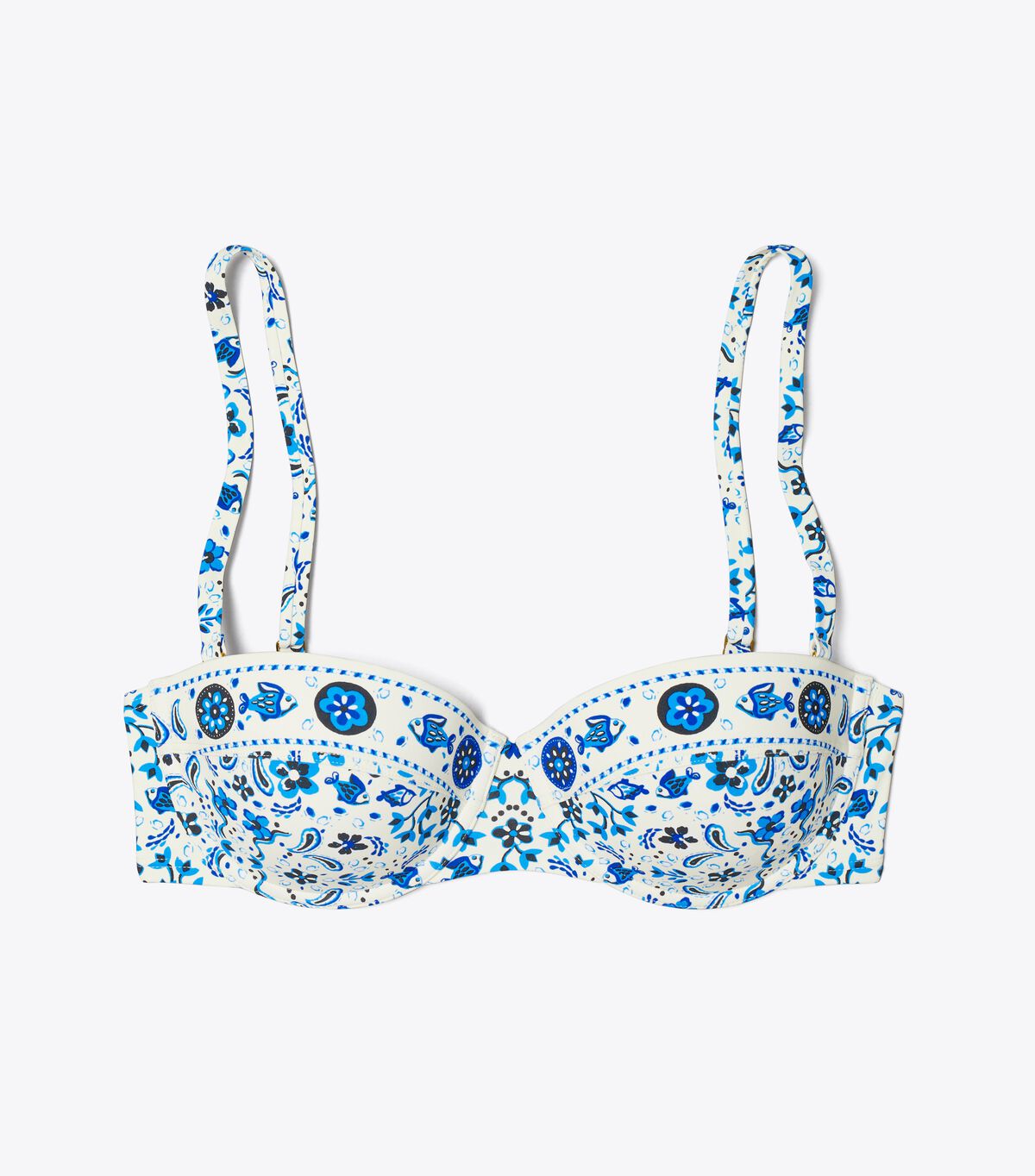 tory burch printed underwire bikini top