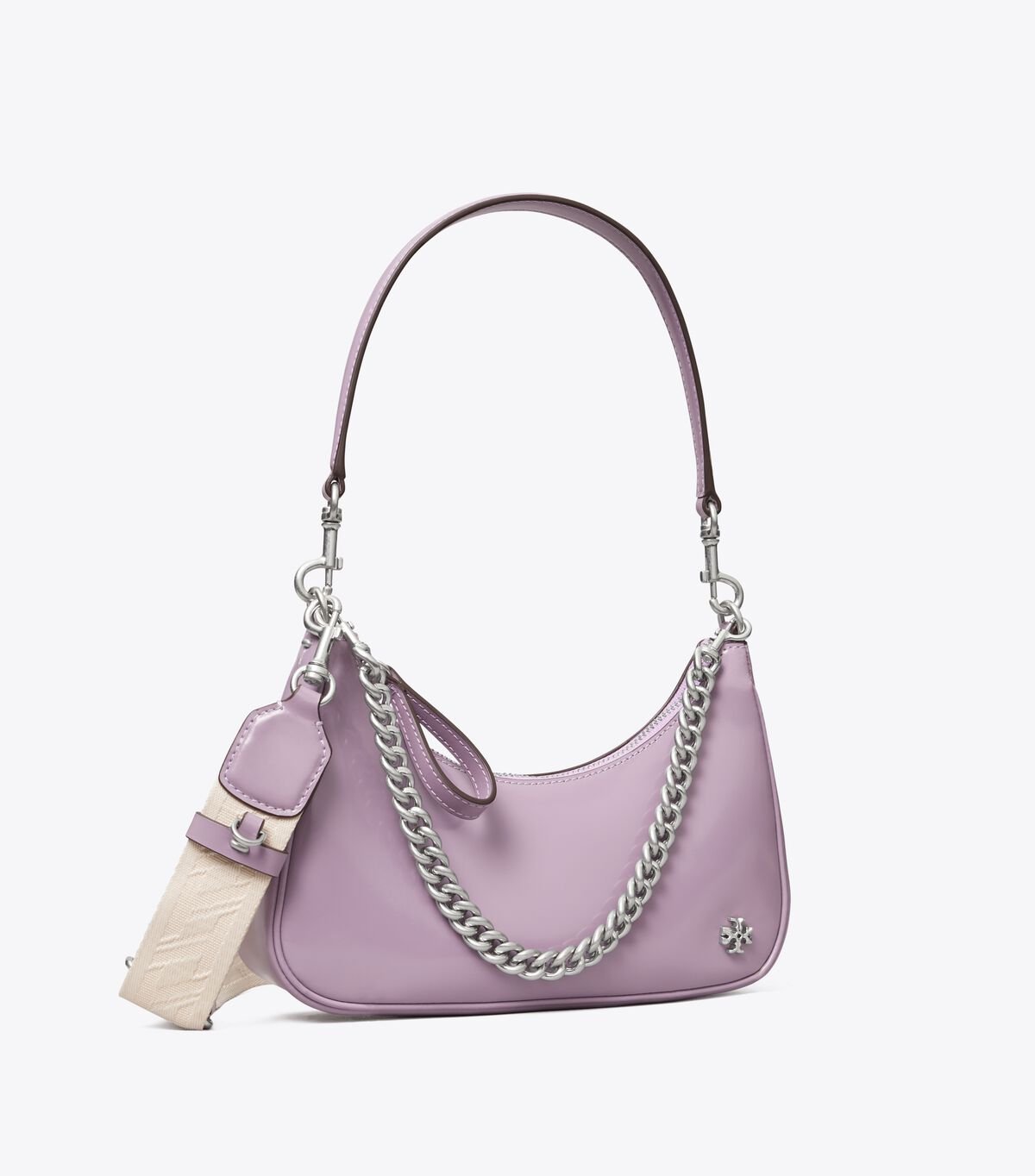 tory burch small 151 mercer spazzolato crescent bag