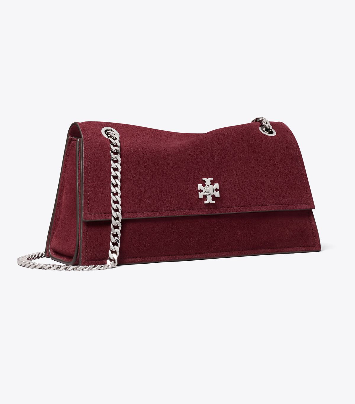 tory burch حقيبة كتف كيرا تيرنلوك من جلد الغزال