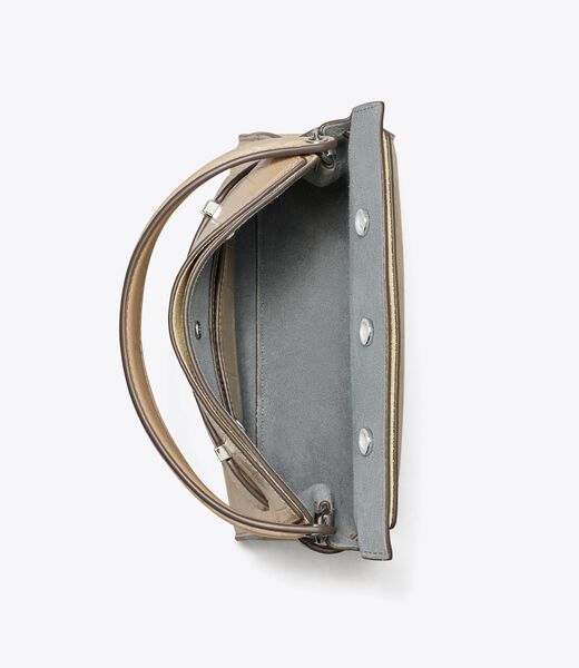 tory burch petite lee radziwill croc embossed double bag