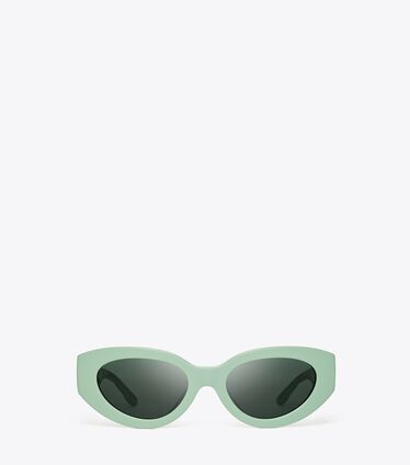 Kira Chevron Cat-Eye Sunglasses