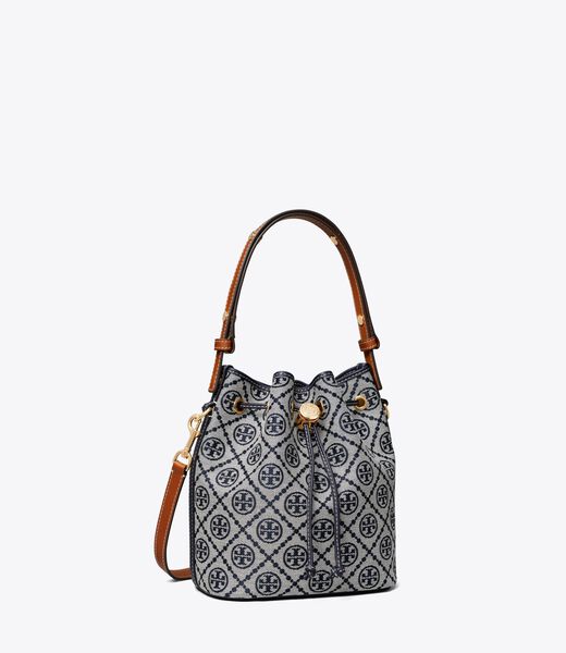 tory burch t monogram bucket bag