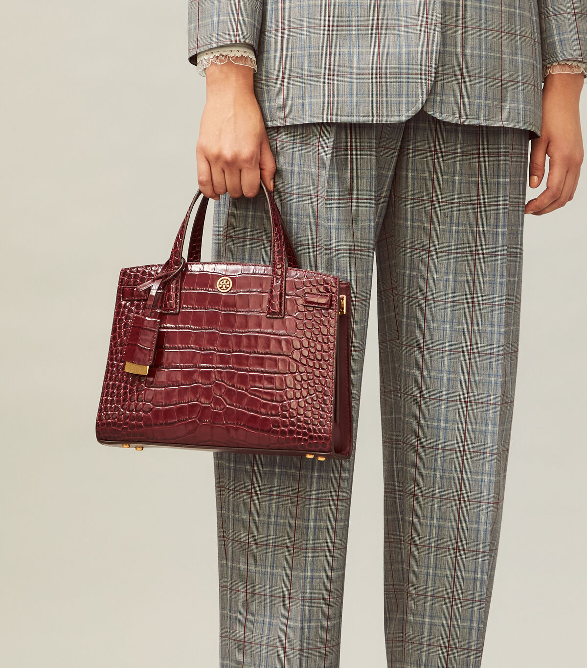 Walker Embossed Small Satchel The Archive Edit Tory Burch